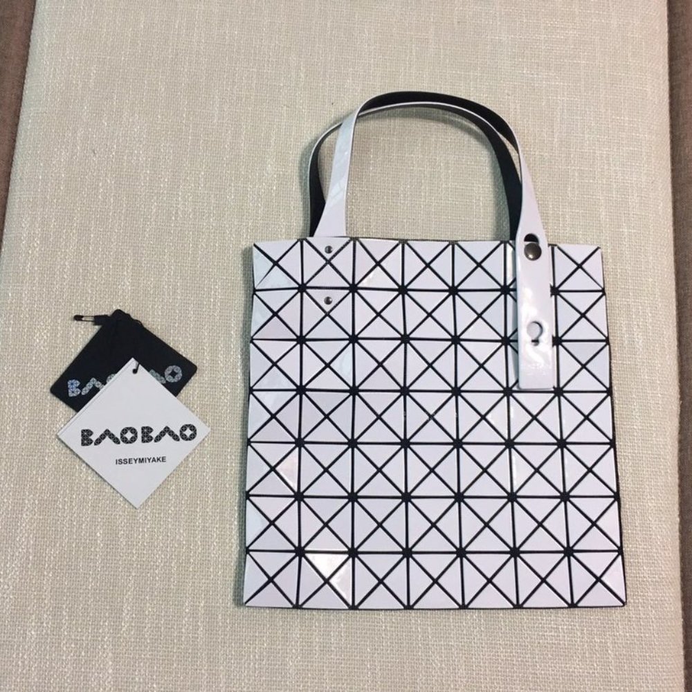 Bao Bao Issey Miyake White Tote Bag